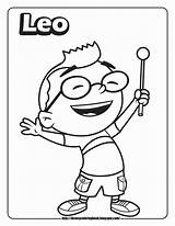 Leo Coloring Pages Einsteins Little Getcolorings sketch template