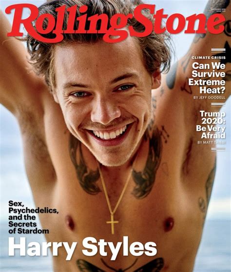 Harry Styles Shirtless On ‘rolling Stone ’ To Release New Music