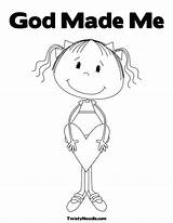 God Coloring Made Pages Special Am People Printable Colouring Color Bible Created Kids Print Crafts Activities Preschool Getcolorings Sheets Loves sketch template