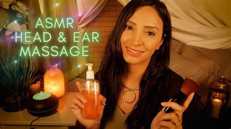 Asmr Head And Ear Massage 💆🏽‍♀️ Headache Massage Asmr Soft Whisper