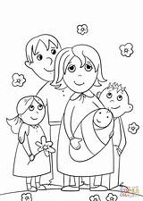 Coloring Familiy Happy Pages Dot sketch template