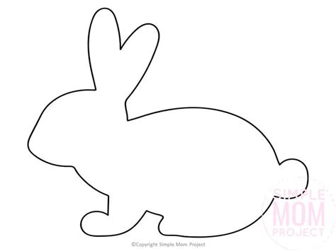 printable easter bunny templates   spring crafts