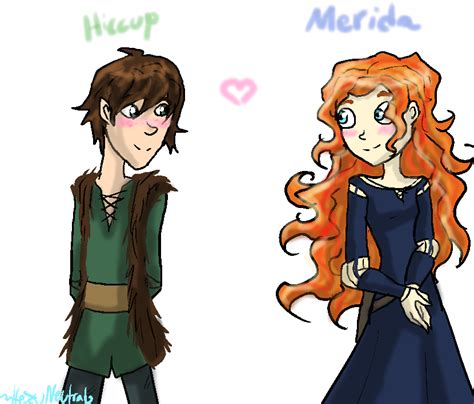 hiccup x merida by hezuneutral on deviantart