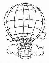 Balloon Air Coloring Hot Pages Kids Balloons Printable Transportation Drawing Color Print Transport Getcolorings Popular sketch template