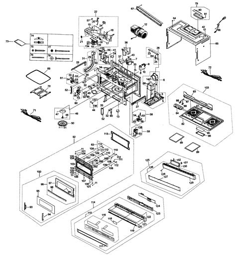 cabinet parts diagram parts list  model  kenmore elite parts microwave parts