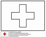 Coloring Cross Red Humanitarian Organization International Pages Helping Importance Learning sketch template