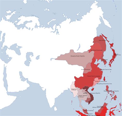 greater east asia  prosperity sphere   red sun  asia
