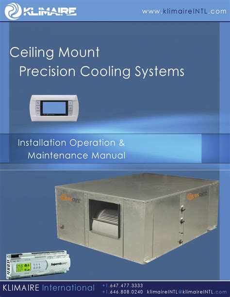 klimaire ecosaire cm series installation operation maintenance manual   manualslib