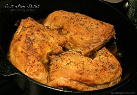 crispy cast iron skillet roast chicken quarters wildflour s cottage kitchen