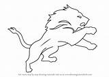 Lions Detroit Logo Coloring Draw Drawing Nfl Step Print Sports sketch template