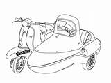 Lambretta Sidecar Bambini Deviantart sketch template