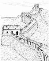 China Wall Great Drawing Pencil Sketches Draw Chinese Sketch Getdrawings Side Ancient City Beautiful Architecture Seleccionar Tablero Perspective Steps Building sketch template