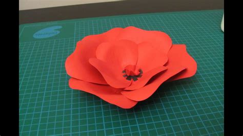 diy poppy flower   paper youtube