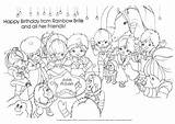 Rainbow Pages Brite Coloring Moved sketch template