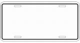 Plate License Template Printable sketch template