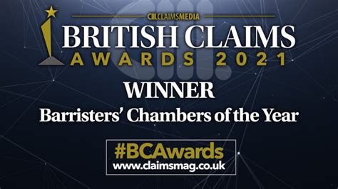 kbw wins barristers chambers   year   british claims awards  kbw