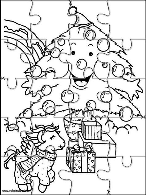 christmas puzzles coloring pages