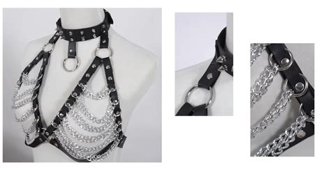 fashion punk garter belts elastic full body cage steam goth festival