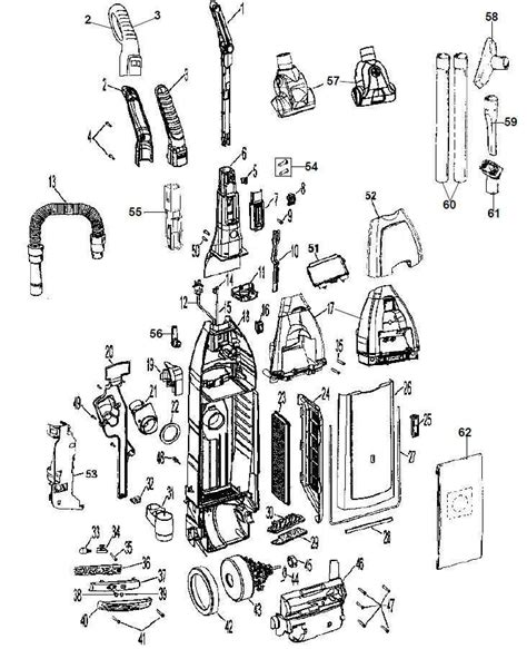 troubleshoot  repair  hoover fh   comprehensive parts diagram