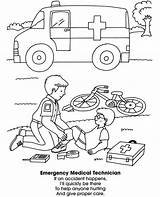 Coloring Pages Ems Community First Sheets Helpers Responders Book Dover School Publications Doverpublications Ambulance Books Neighborhood Ladybug Fruit Star Preschool sketch template