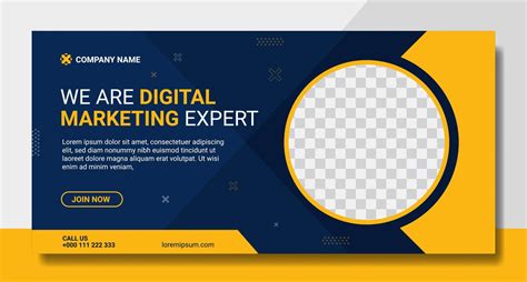creative digital marketing horizontal banner template  vector art  vecteezy