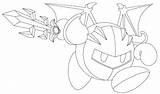 Meta Knight Coloring Kirby Pages Drawing Printable Drawings Line Designlooter Comments Library Clipart Popular Coloringhome Getdrawings 1161 95kb sketch template
