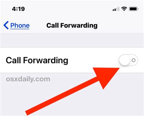call forwarding  iphone