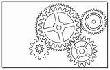 Gears Coloring Drawing Paper Gear Steampunk Inkscape Blueprint Outline Ro Howto Nicubunu Choose Board If sketch template
