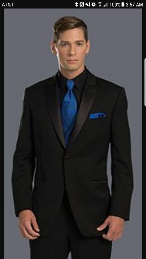 pin  katie gray  groom blue tuxedos prom tuxedo royal blue tie