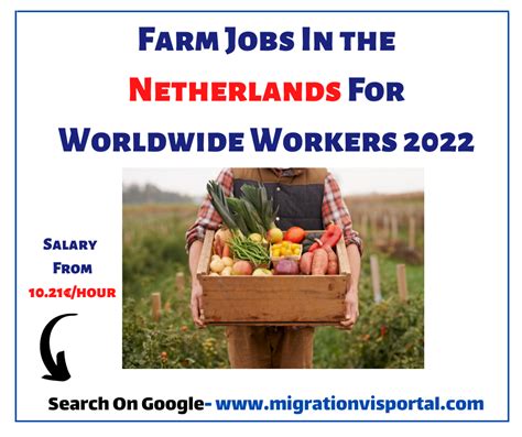 farm jobs   netherlands  worldwide workers
