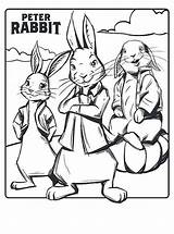 Peter Rabbit Coloring Pages Fun Kids Movie sketch template