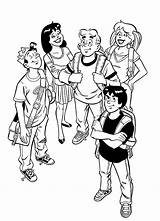 Riverdale Coloring Archie Pages Year Freshman Printable sketch template