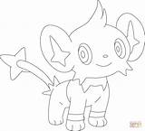Shinx Coloring Pages Pokemon Lineart Color Supercoloring Drawing Printable Deviantart sketch template