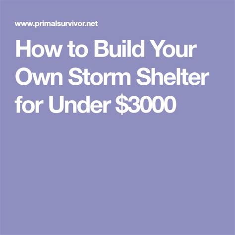 build   storm shelter    storm shelter