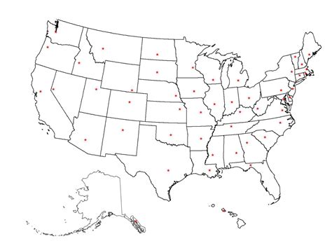 states  capitals blank map printable map sexiz pix