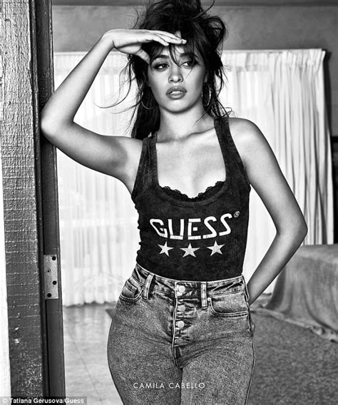 camila cabello puts on a busty display in guess photoshoot daily mail