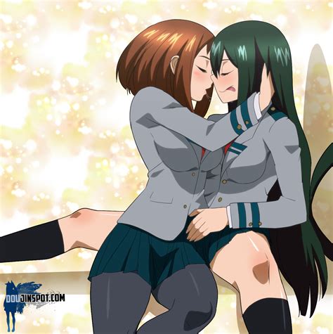 ochako and tsuyu by cyberunique hentai foundry