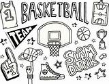 Basketball Doodles Doodle Vector Istockphoto Basket Illustration Visit Drawing sketch template