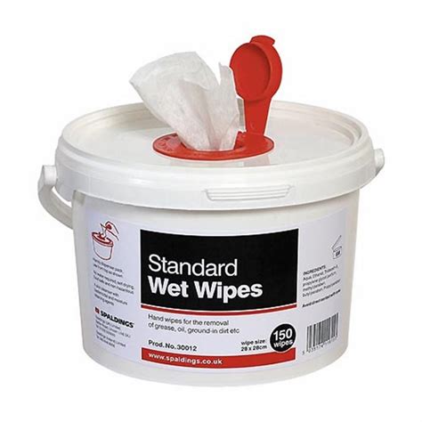 standard wet wipes tub of 150 wipes