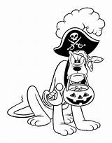 Pluto Kolorowanki Pirate Mickey Disneyclips sketch template