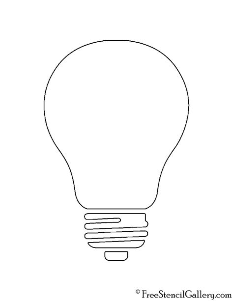 light bulb template printable printable templates