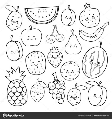cute fruit coloring pages  coloring pages