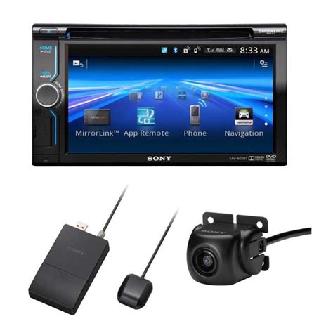sony xav bt   cddvd car receiver bluetooth navigation backup camera package