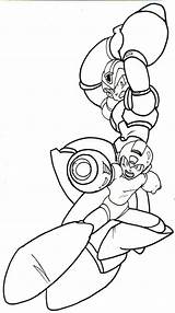 Megaman Coloring Pages Mega Man Lineart Zero Trunks24 Deviantart Line Template Collection Library Clipart Jet sketch template