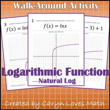 graphing natural log function logarithmicwalk  activity