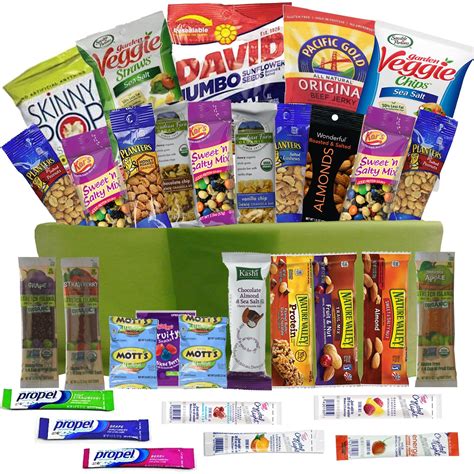 healthy snacks care package t basket 32 health food snacking