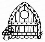 Fairy Door Template Svg Doors House Silhouette Garden Stencil Houses Wood Board Old Vinyl Cutting Templates Drawing Choose Pixie Signs sketch template