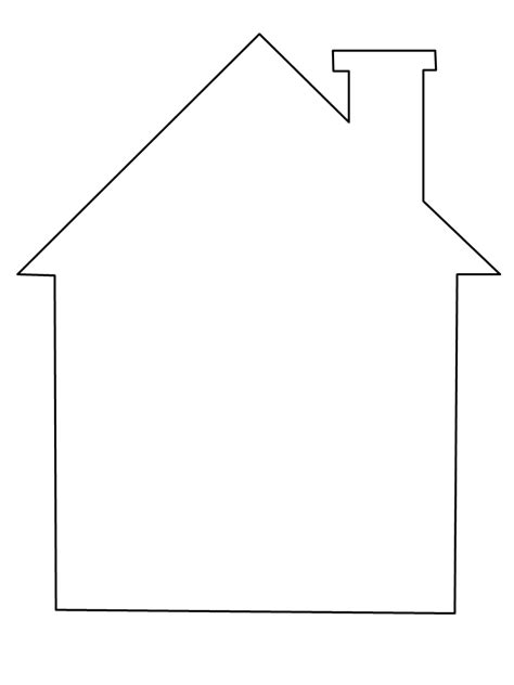 house simple shapes coloring pages coloring book