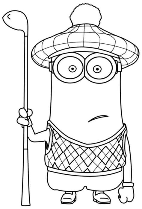 stuart minion coloring pages  getcoloringscom  printable