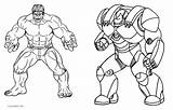 Coloring Ultron Pages Hulk Buster Avengers Getdrawings sketch template